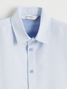 Dokulu K?sa Kollu Erkek ?ocuk G?mlek