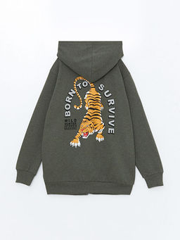 Kap??onlu Erkek ?ocuk Fermuarl? Sweatshirt - Waikiki фото 2