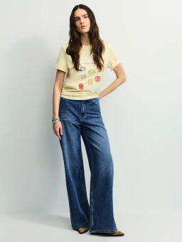 Оверсайз футболка с принтом и вышивкой / Zarina фото 2