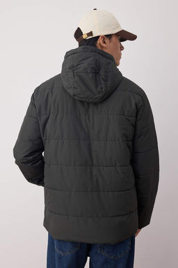 Antrasit Regular Fit Sisme Kapusonlu K?sl?k Mont TMNAW26MO00000 - Trendyolmilla фото 7