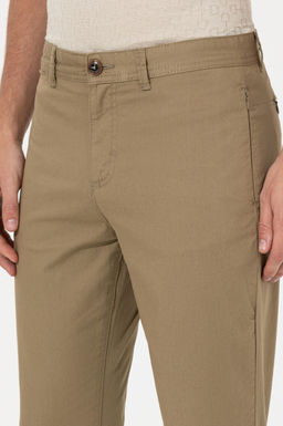 Erkek Carrot Fit Koyu Haki Kanvas Pantolon