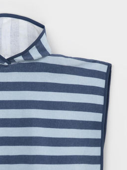 К 8535/синяя морская полоска полотенце дет (пончо) - Crockid фото 2