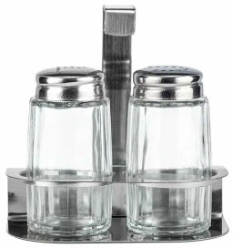 Набор для специй 3 предмета: солонка 1х40мл, перечница 1х40мл, подставка (LR08-00) /LARA/  фото 3