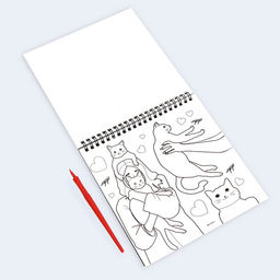 Блокнот гравюра-раскраска 19х19см Модница - Школа талантов фото 10