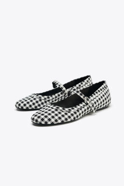 CHECK MARY JANES - Zara фото 16