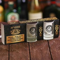 Набор стопок Лучшему охотнику, 3 шт. - Дорого внимание фото 4
