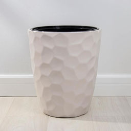 Кашпо для цветов со вставкой «Мозаика», 19.5 л (9 л), цвет кремовый