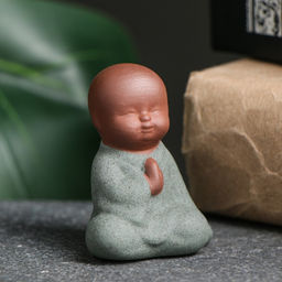 Цена за 2 шт. Фигурка керамика TAKE IT EASY «Маленький Будда», 5×4 см, МИКС