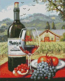 Алмазная мозаика круглыми стразами 40x50 - ZM-1156