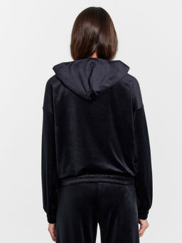 Толстовка женская велюровая в черном цвете - Mark formelle фото 4