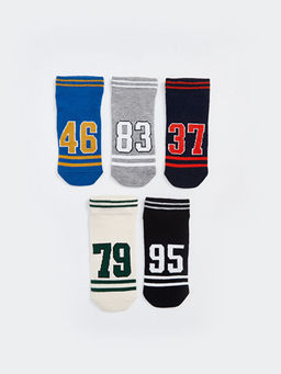 Desenli Erkek ?ocuk Soket ?orap 5li