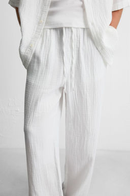 CRINKLED-EFFECT TROUSERS - Zara фото 5