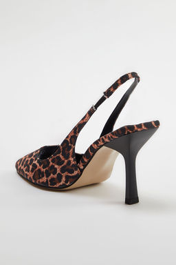 Trendyol Shoes Leopar Desenli Sivri Burun Kahverengi Kad?n Topuklu Ayakkab? TAKSS24TO00018 - Trendyolmilla фото 4