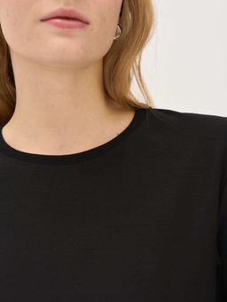 Лонгслив из 100% хлопка "Уголь" женский