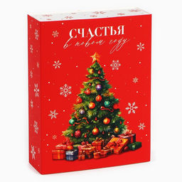 Цена за 5 шт. Коробка для сладостей «Счастье в Новом году», 20×15×5 см