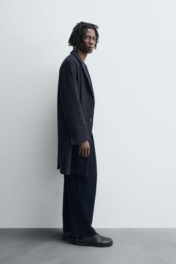 REGULAR FIT WOOL COAT - Zara фото 4