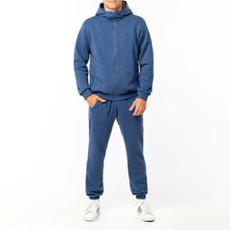 RODOS Толстовка на молнии мужская М-293 Джинс