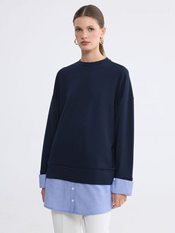 Bisiklet Yaka Oversize Kad?n Tunik