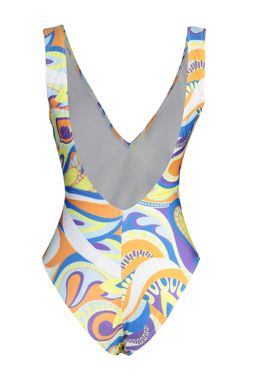 Soyut Desenli V Yaka Aksesuarl? High Leg Mayo TBESS23MA00189