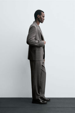 CHECK SUIT TROUSERS - Zara фото 4