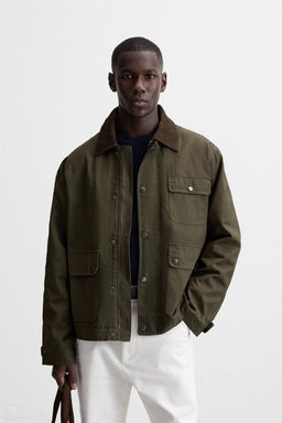CONTRAST COLLAR JACKET WITH POCKETS - Zara фото 2
