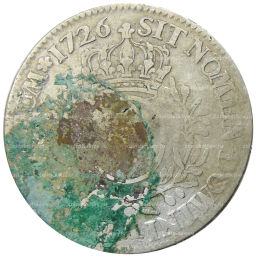 1 экю 1726 года A Франция (Людовик XV)