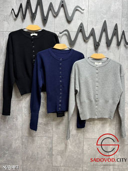 лонгслив на кнопках из плотного вязаного трикотажа - Bruno фото 18