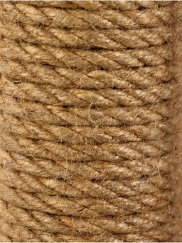 Домик для кошек с когтеточкой «Домосед», с лестницей и площадкой, 60×35×56 см, капучино