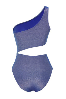 TRENDYOLMILLA Saks Tek Omuz Cut Out/Pencereli Simli Regular Core Mayokini TBESS25MY00003 фото 10