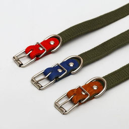 Ошейник брезентовый однослойный, 50 х 2 см, ОШ 25-35 см, хаки - Пижон фото 5