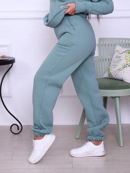 Брюки, футер с начесом 3-х нитка (01043, оливковый)