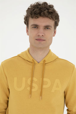 Мужской горчичный базовый свитшот Неожиданная скидка в корзине - U.s. polo assn фото 2