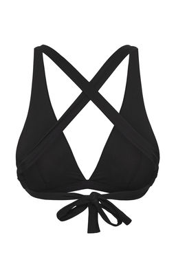 TRENDYOLMILLA Siyah Ucgen S?rt? Capraz Baglamal? Bikini Ustu TBESS25BU00003 фото 11