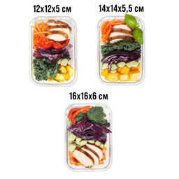 26266 Набор жаропрочных мисок 6пр с/кр 0,32/0,52/0,8л стекло LR (х4) - Mayer&boch фото 2