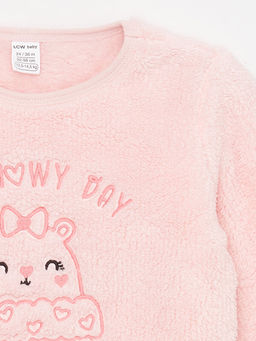 Bisiklet Yaka Uzun Kollu Nak??l? Pel?? K?z Bebek Pijama Tak?m? - Waikiki фото 3