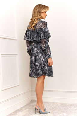 Платье AGATTI 5898 серо-синий