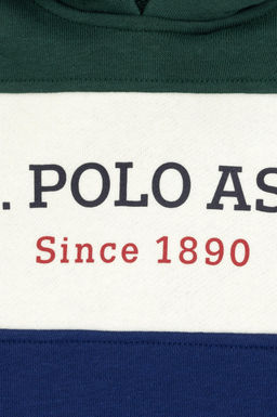 Erkek _ocuk Koyu Ye_il Basic Kap__onlu Sweatshirt - U.s. polo assn фото 4