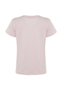 TRENDYOLMILLA Kahverengi-Bej-Haki Cizgili 3lu Paket Basic Bisiklet Yaka Orme T-Shirt TWOSS20TS0146 фото 21