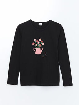 Bisiklet Yaka K?z ?ocuk Ti??rt