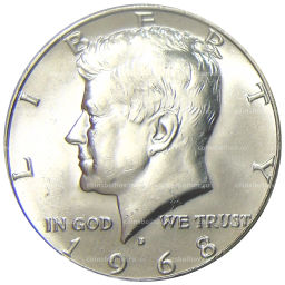 1/2 доллара (50 центов) 1968 года D США