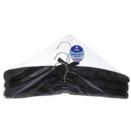 Цена за 4 шт. Плечики сатиновые 3шт "ТАРТИТАН", цвет чёрный, 38см (Селфи)