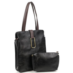 Женская сумка шоппер из эко кожи с косметичкой 0075-1 - Cidirro фото 4