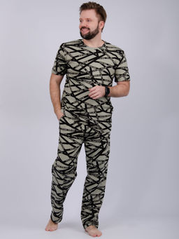 Пижама "Дрэйк" хаки, трикотаж