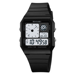Часы наручные Skmei мужские электронные спортивные 2347black-white