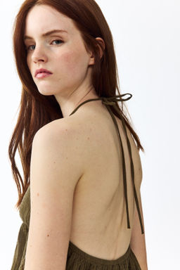 Cotton halterneck top - H&m фото 9