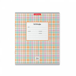 Цена за 160 шт. Тетрадь школьная ученическая ErichKrause Новая шотландка, 24 листа, клетка (в плёнке по 10 шт.) фото 17