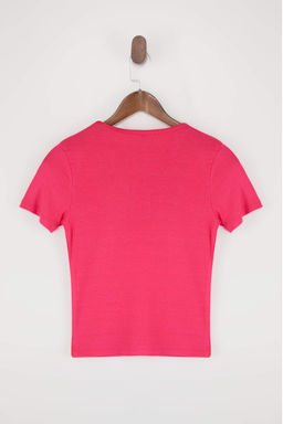 Wardrobe Essentials-Ekru Fitted/Vucuda Oturan K?sa Kollu Dugmeli Yumusak Orme Bluz TWOSS26BZ00333 - Trendyolmilla фото 8