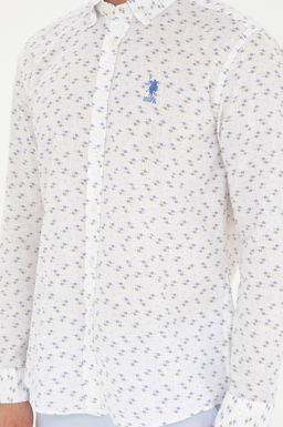 Мужская голубая рубашка с длинным рукавом - U.s. polo assn фото 6