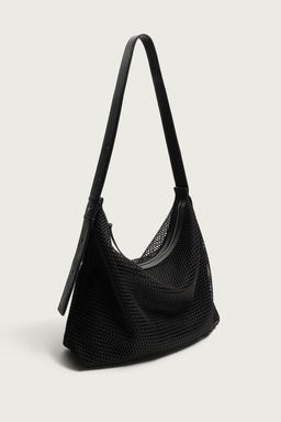 BOLSO SHOPPER MESH / Negro - Zara фото 2