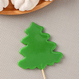 Форма леденцов Ёлка, силикон, 2 ячейки, 12?9?0.8 см, h=8 см, прозрачная